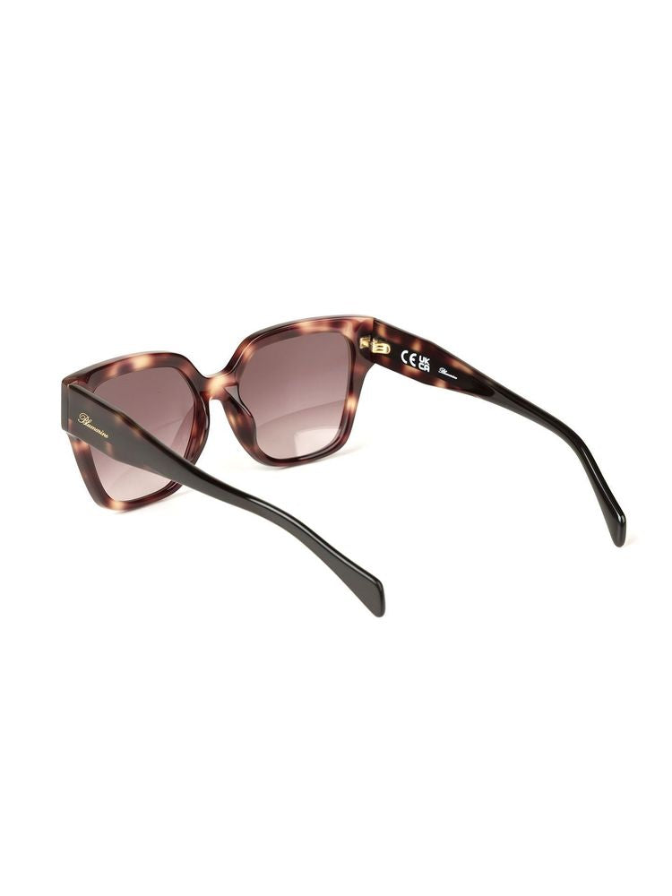 Blumarine SBM905 Havana Brown Acetate Sunglasses — Brown by Blumarine