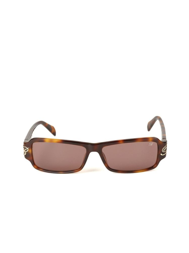 Blumarine SBM906 Glossy Havana Acetate Sunglasses — Brown, view 3