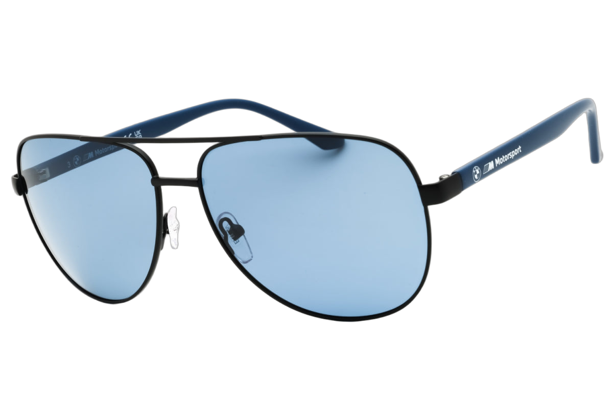 Bmw BS002802M Aviator Full Rim Sunglasses — Black, view 2