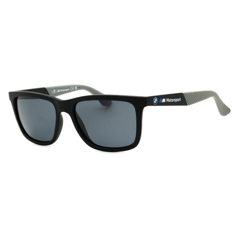 Bmw BS003102D Rectangle Full Rim Sunglasses — Black by Bmw