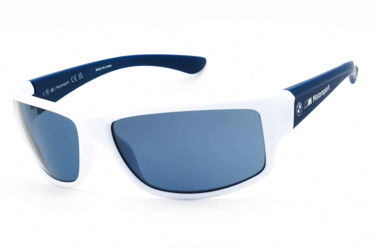 Bmw BS003321M Rectangle Full Rim Sunglasses — White by Bmw