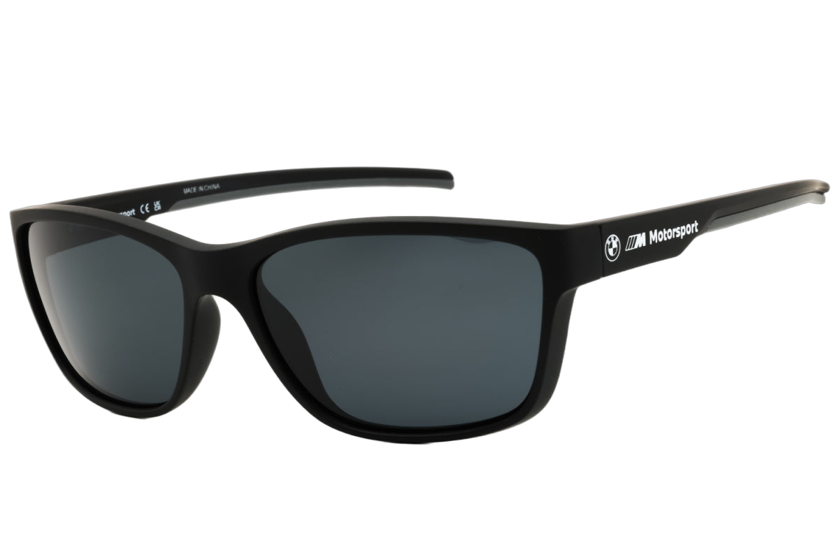 Bmw BS003602D Rectangle Full Rim Sunglasses — Black by Bmw