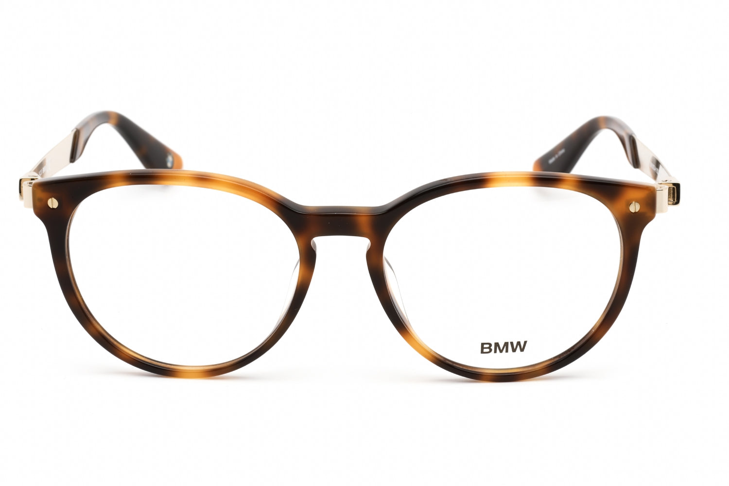 Bmw BW5003H Round Tortoiseshell Acetate Eyeglasses — Brown, view 2