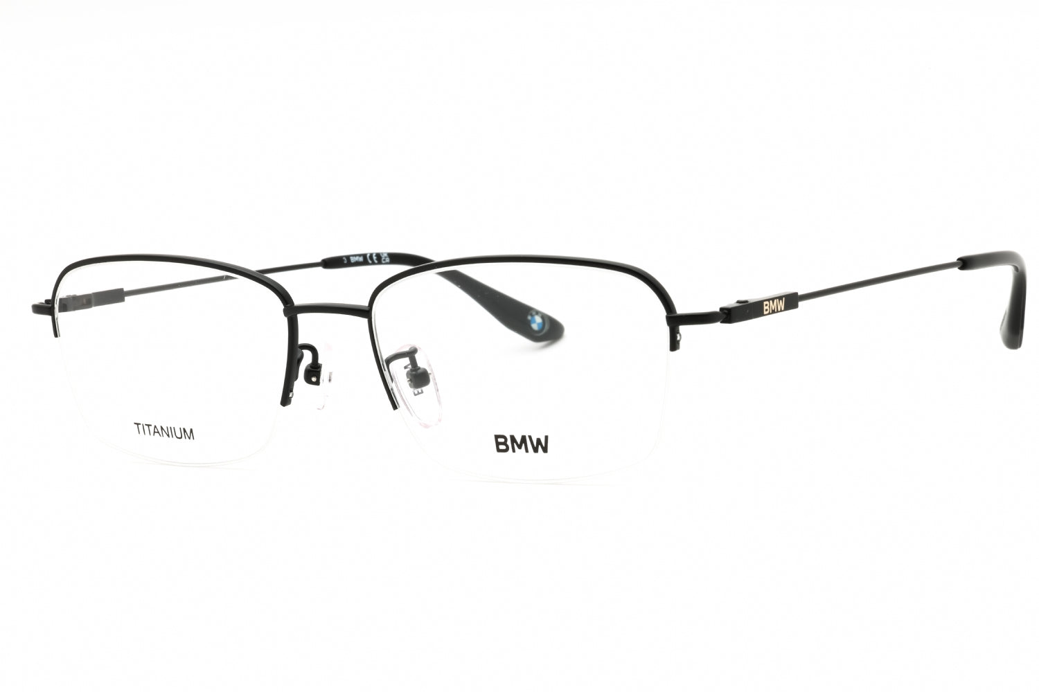 Bmw BW5068H Rectangular Titanium Eyeglasses — Grey by Bmw