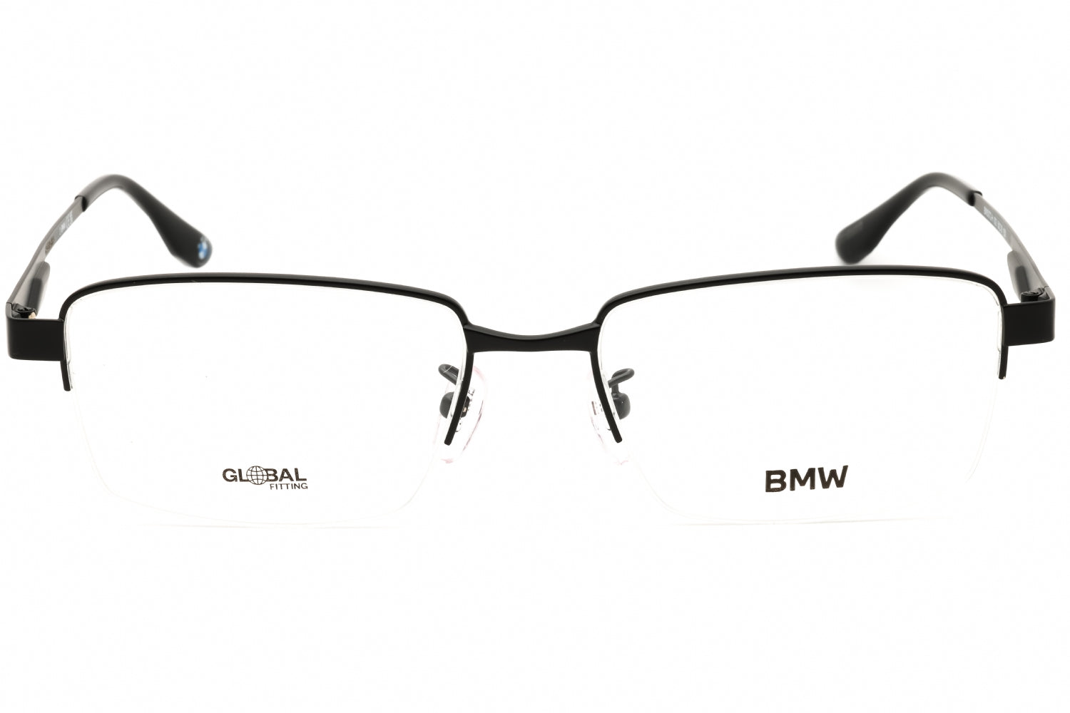 Bmw BW5072H Rectangular Metal Eyeglasses — Black, view 2