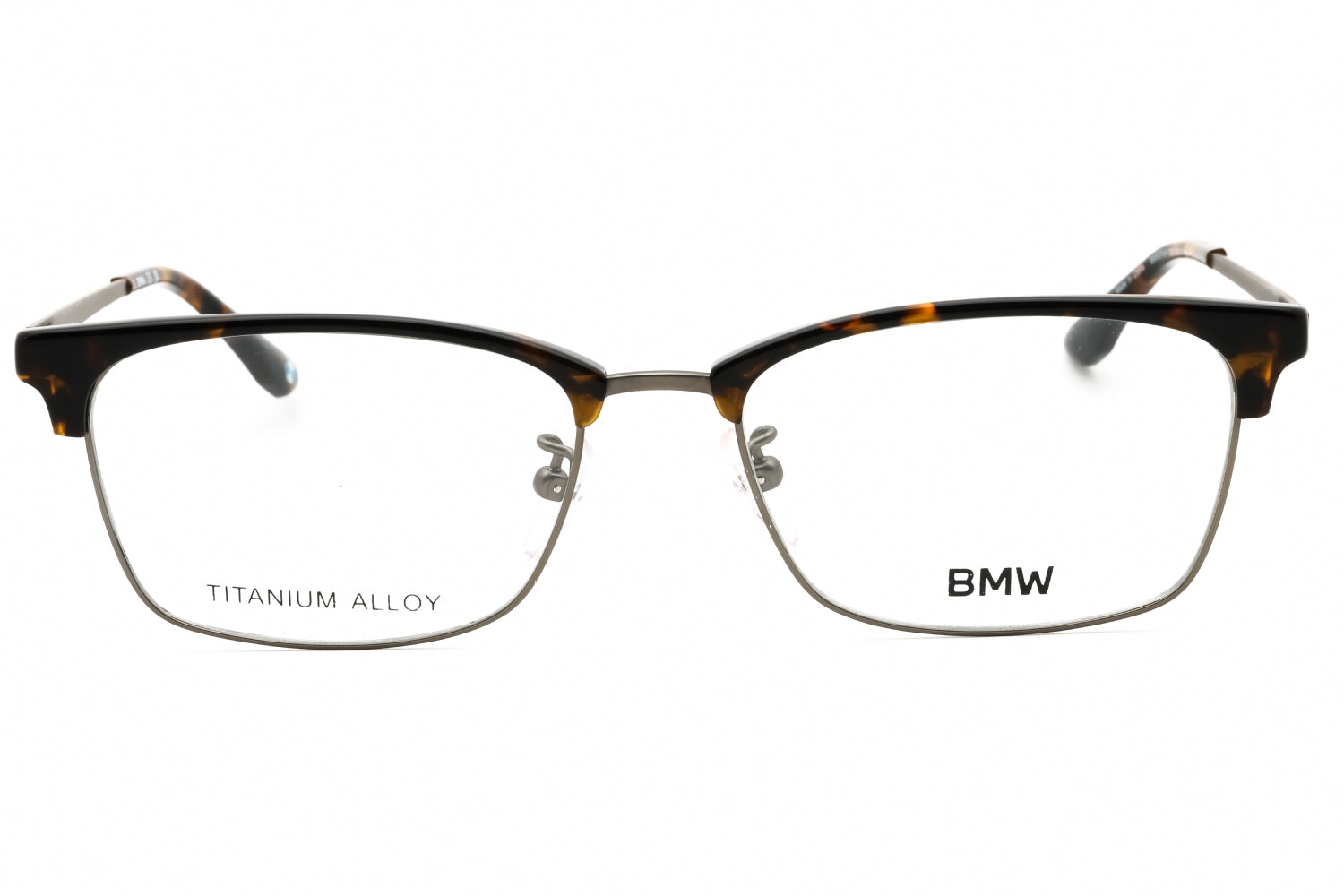 Bmw BW5074H Titanium Alloy Rectangular Eyeglasses — Gray, view 2