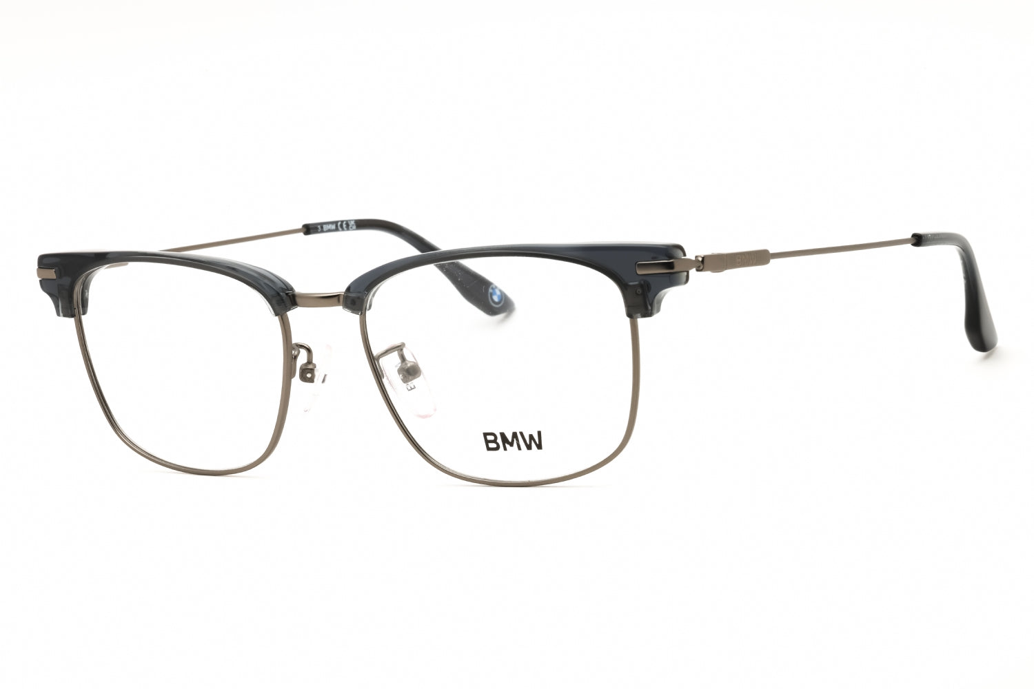 Bmw BW5096H Metal Rectangular Eyeglasses — Brown by Bmw