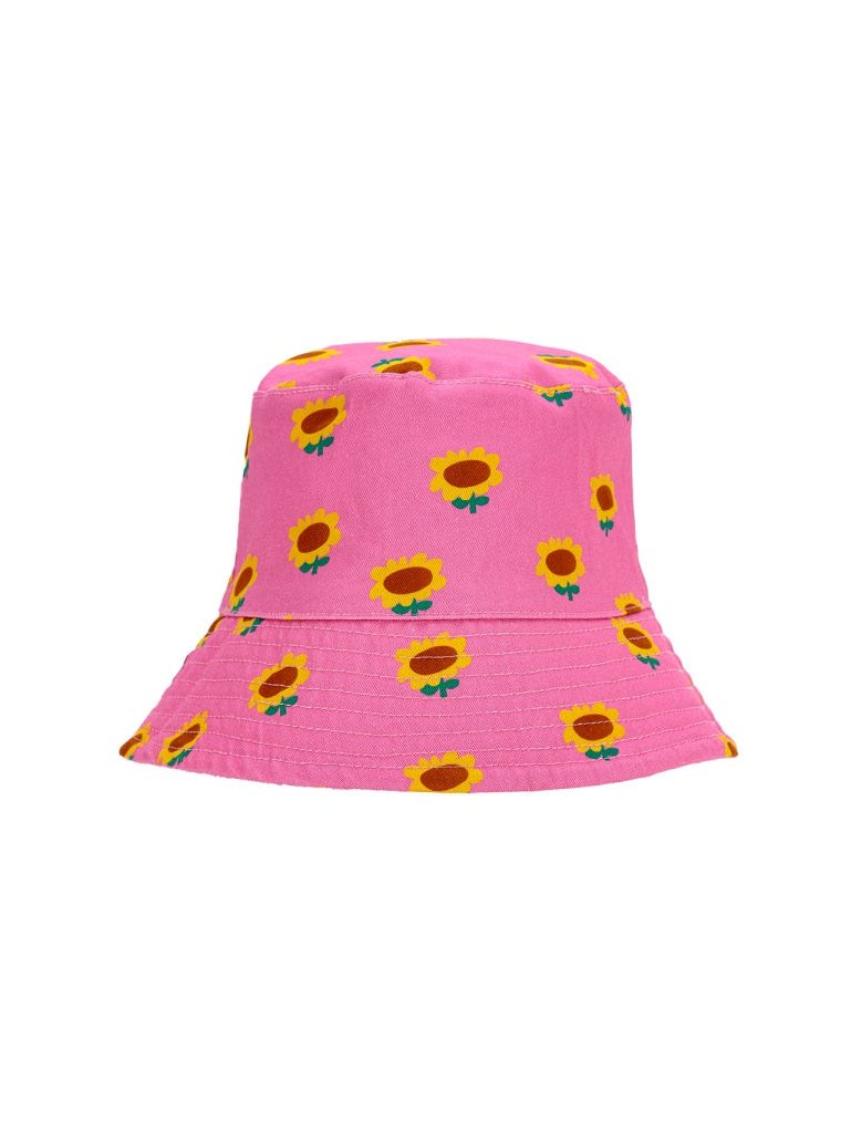 Bobo Choses B125AI017K_561 Recycled Cotton Beanie — Pink by Bobo Choses