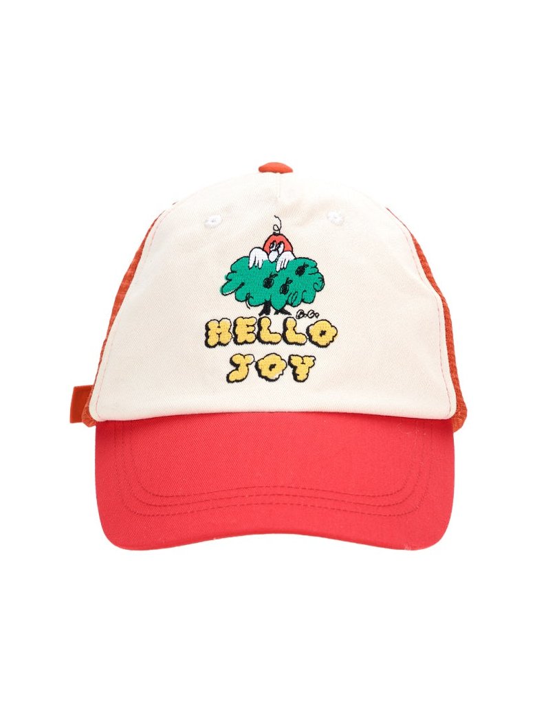 Bobo Choses B125AI022K_611 Cotton Beanie — Red by Bobo Choses