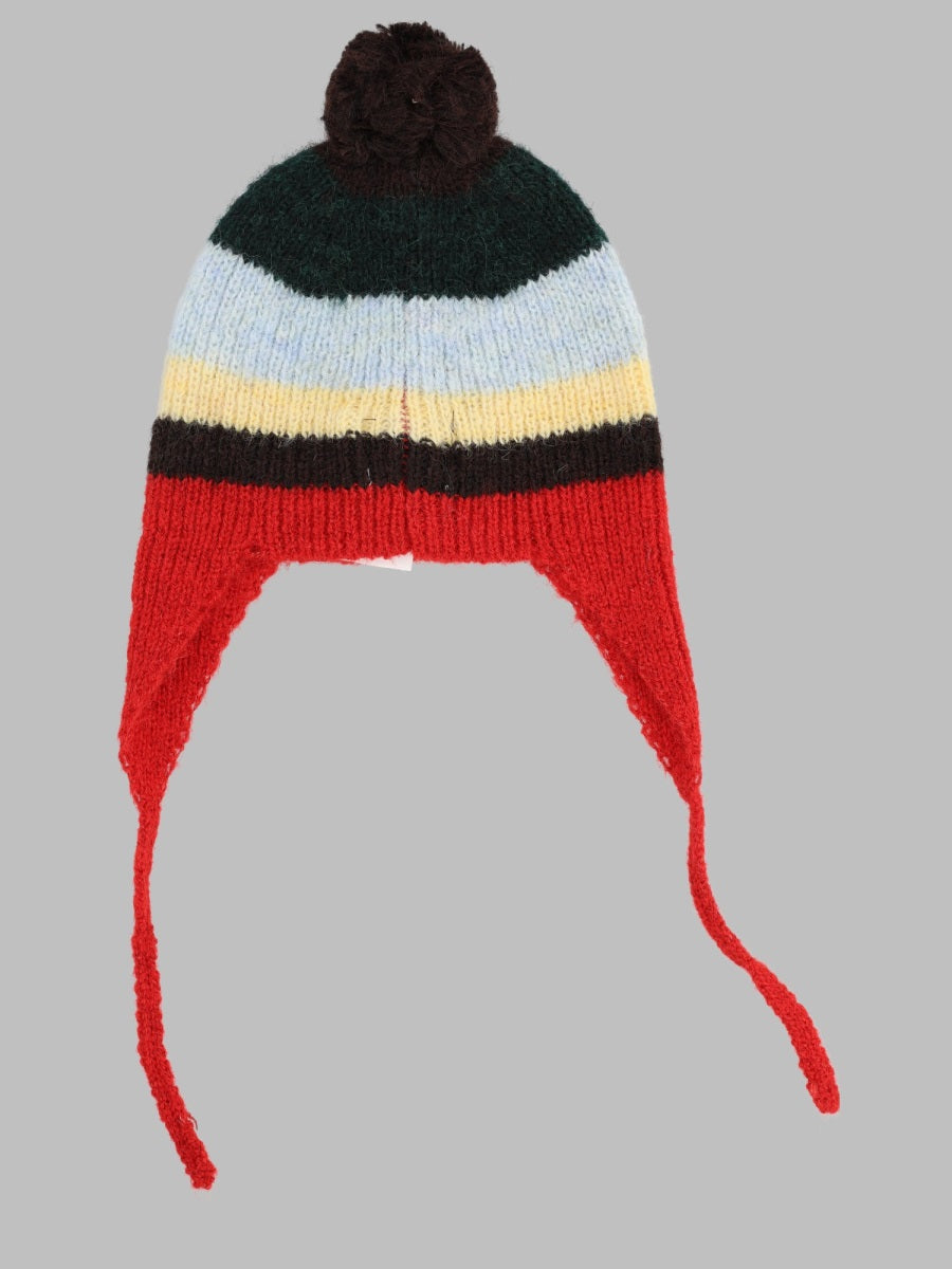 Bobo Choses B226AH041K_991 Striped Knit Winter Hat — Multicolor, view 2