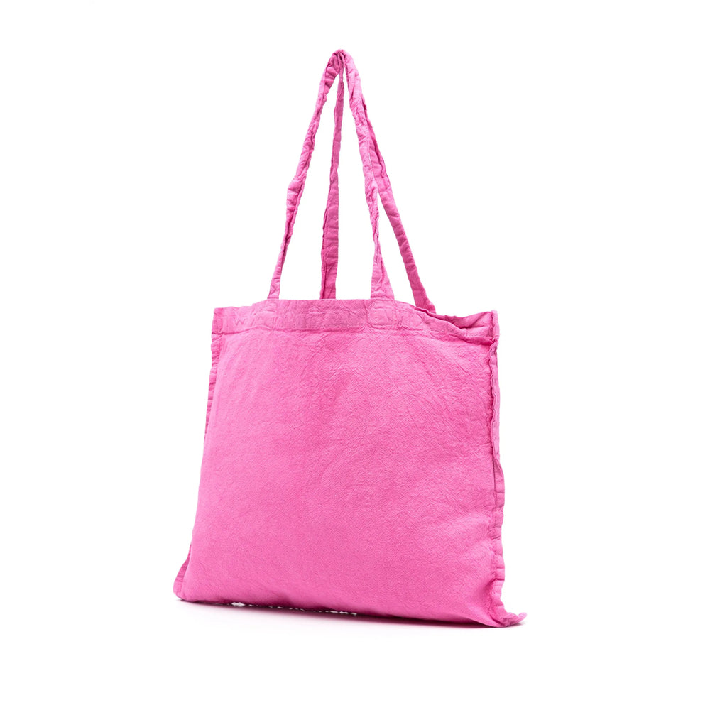 Bobo Choses Logo-Print Cotton Mini Bag — Pink, view 2