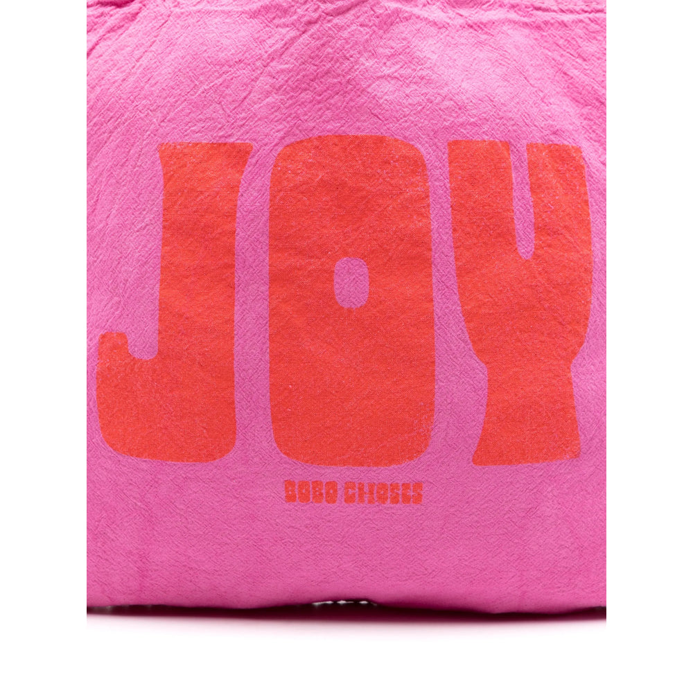 Bobo Choses Logo-Print Cotton Mini Bag — Pink, view 3