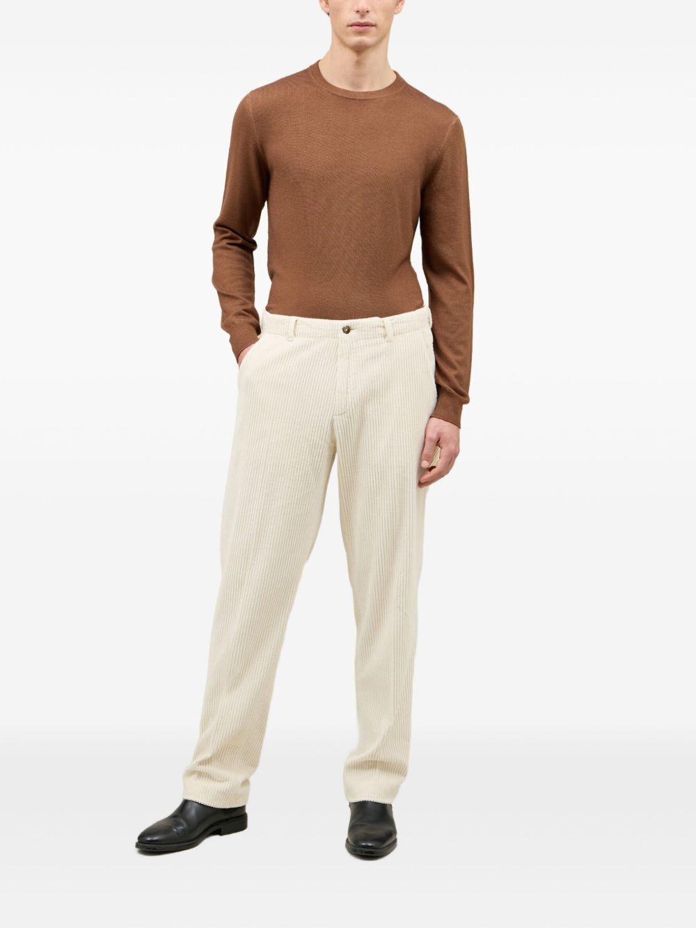 Boglioli Cotton-Modal Trousers — White, view 2