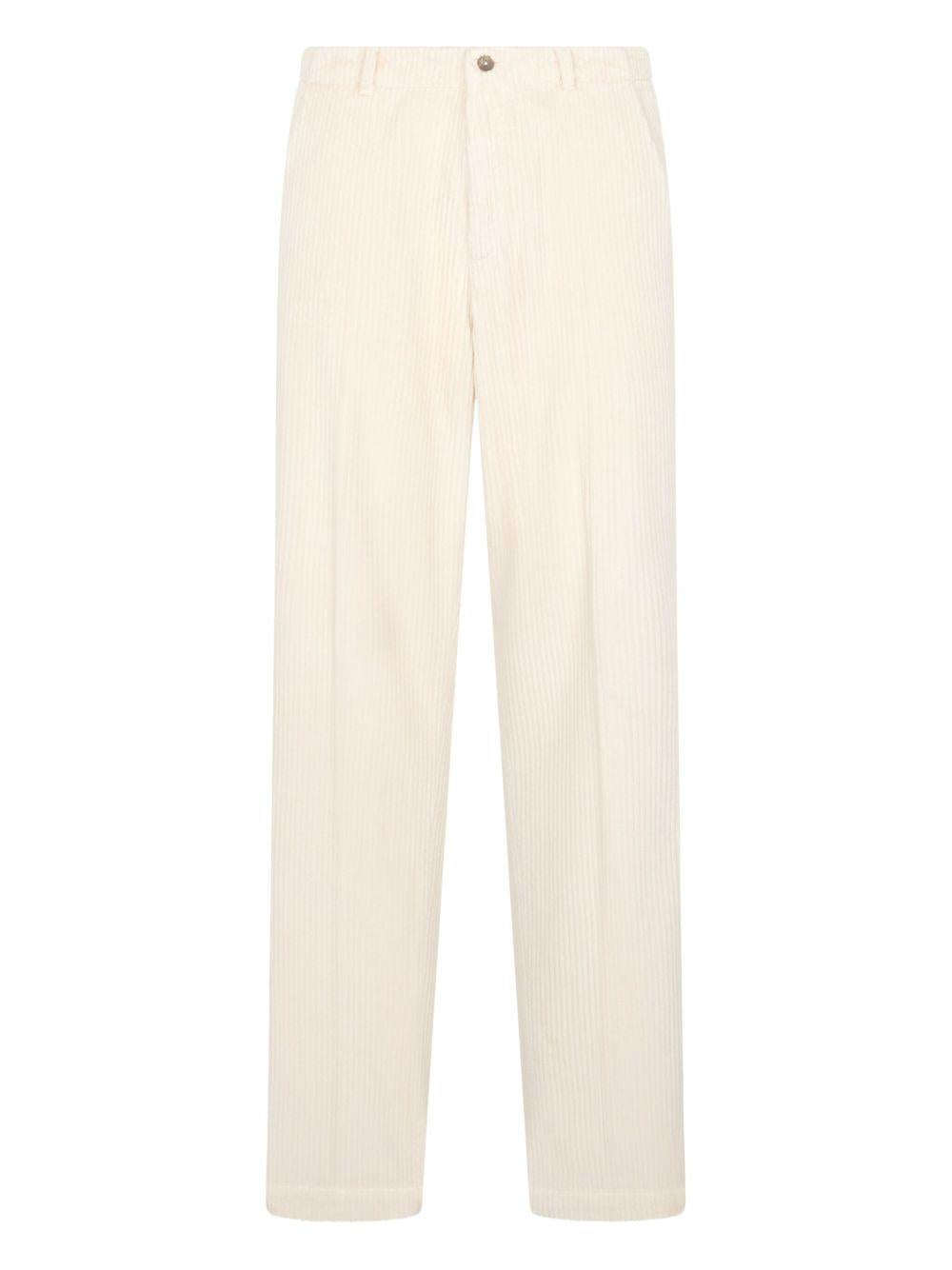 Boglioli Cotton-Modal Trousers — White, view 3