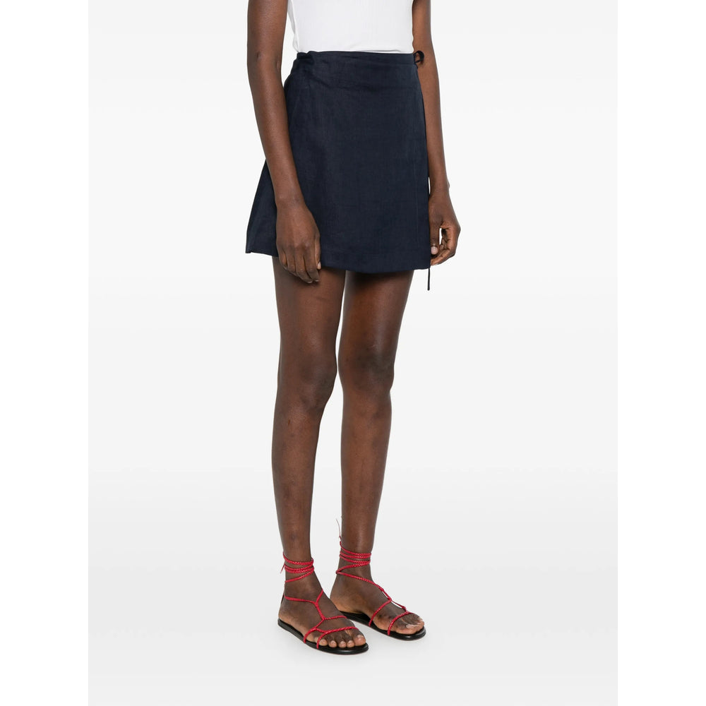 Bondi Born Leiden Wrap Skirt — Navy, view 5