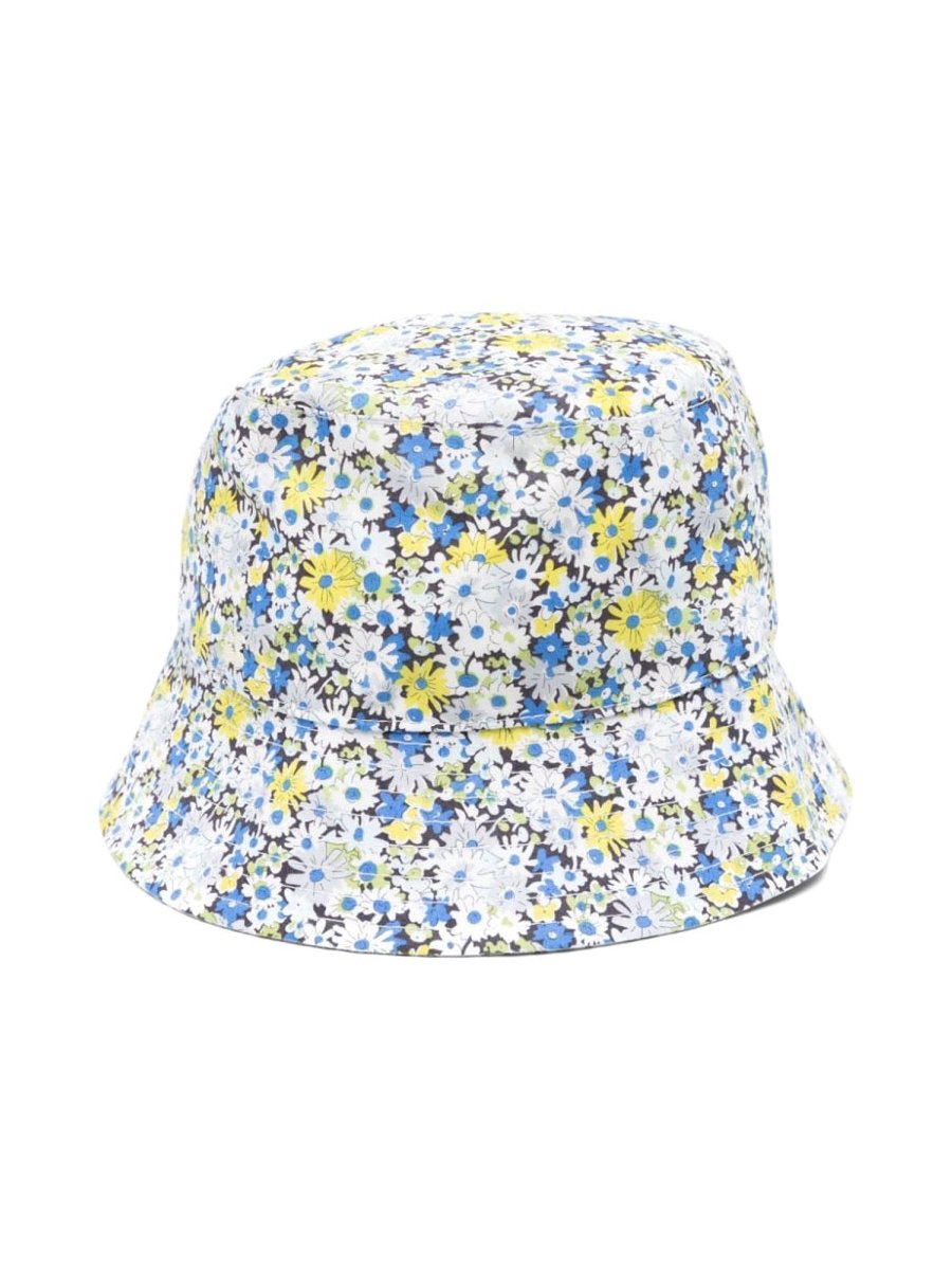Bonpoint S04GACW00004K_515 Multicolour Cotton Bucket Hat — Multicolor by Bonpoint