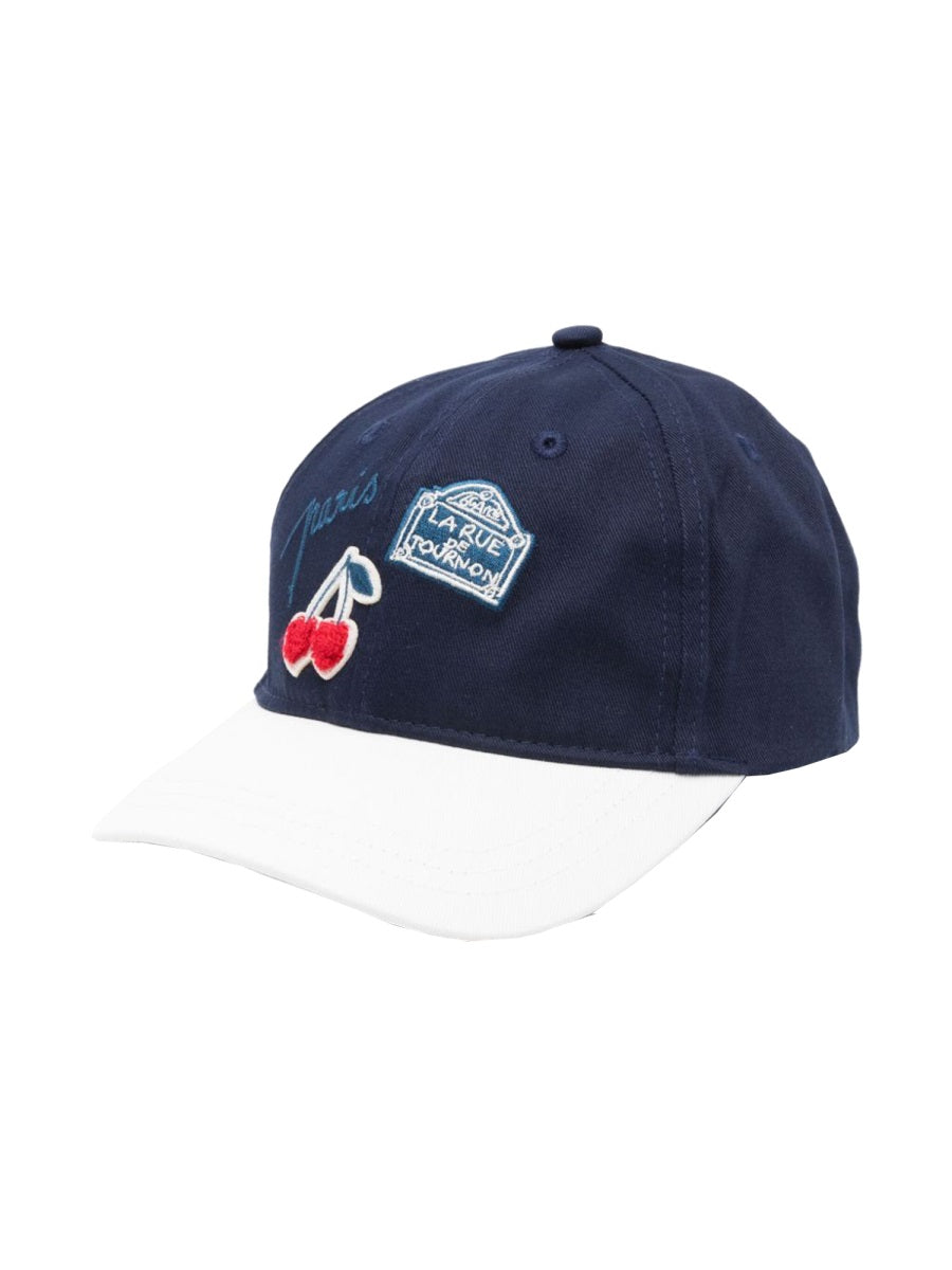 Bonpoint S05GACW00002K_070 Cotton Bucket Hat — Blue by Bonpoint