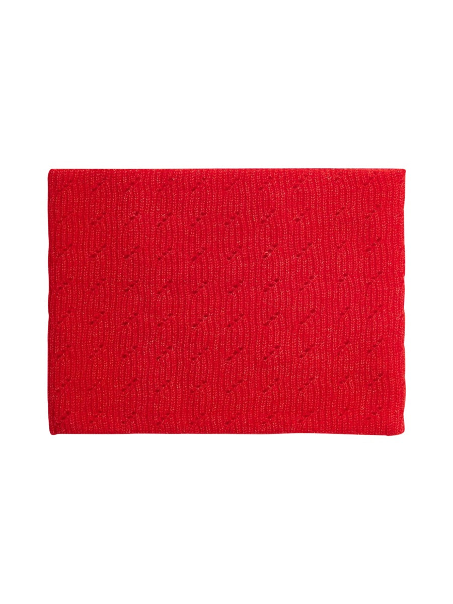 Bonpoint Wool-Lyocell Blend Scarf — Red by Bonpoint