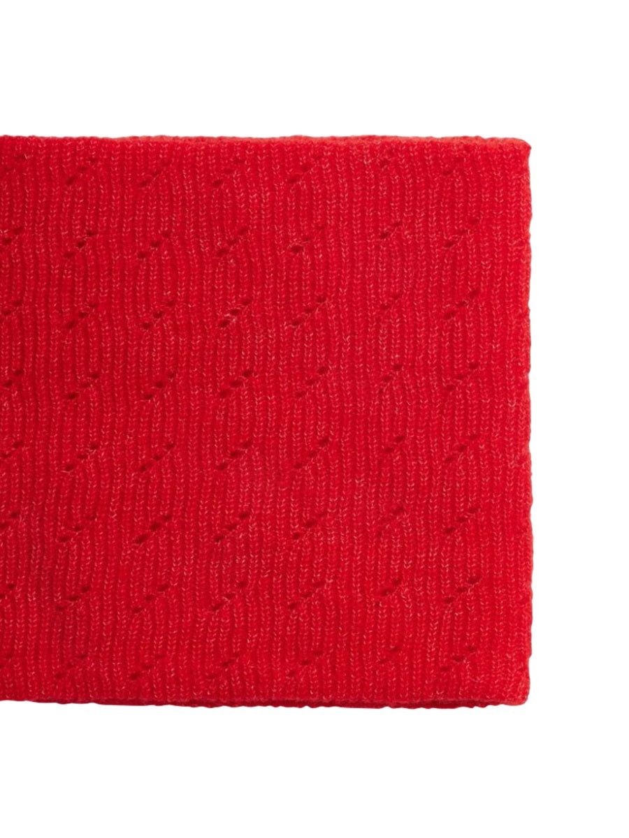 Bonpoint Wool-Lyocell Blend Scarf — Red, view 2