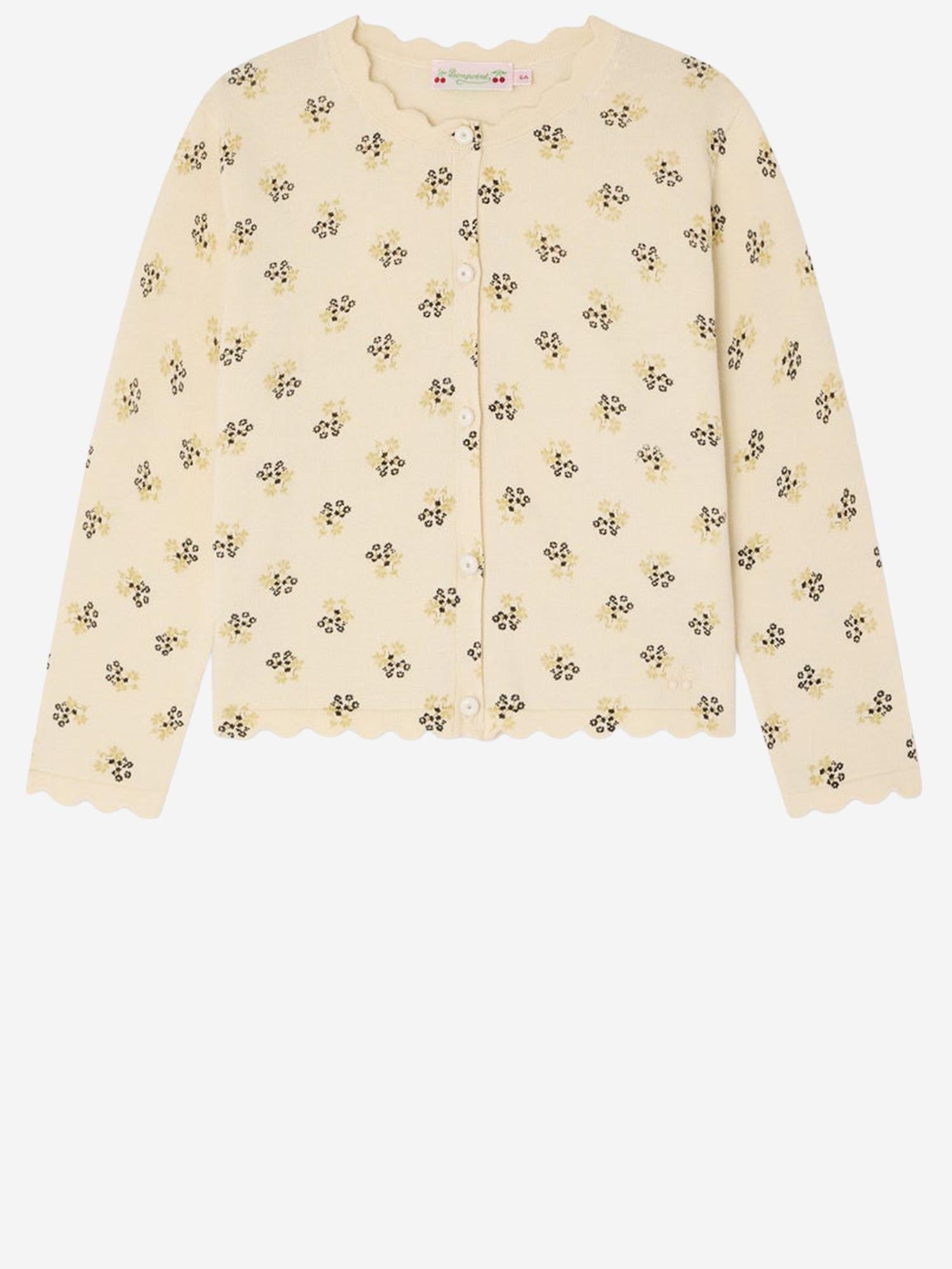 Bonpoint Floral-Print Cotton Shirt — Cream by Bonpoint