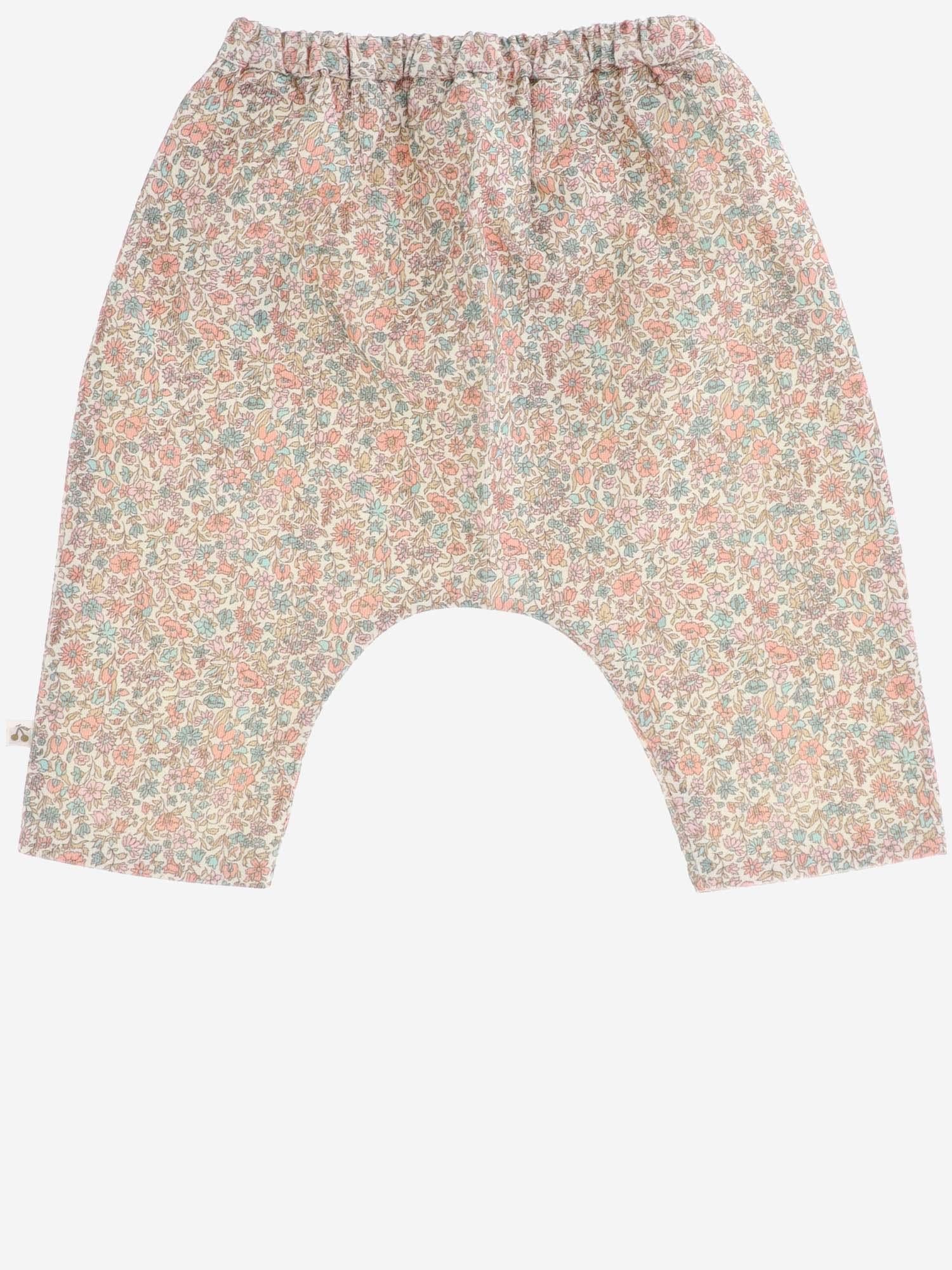 Bonpoint Floral Cotton Trousers — Pink by Bonpoint