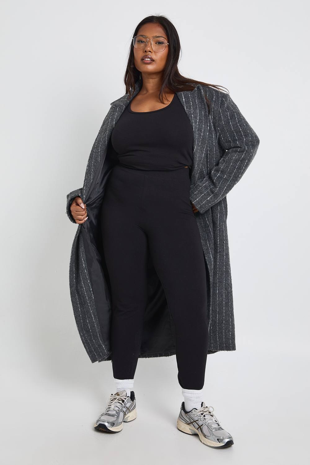 boohoo Women's Plus High Waist Legging Pants in Black by boohoo