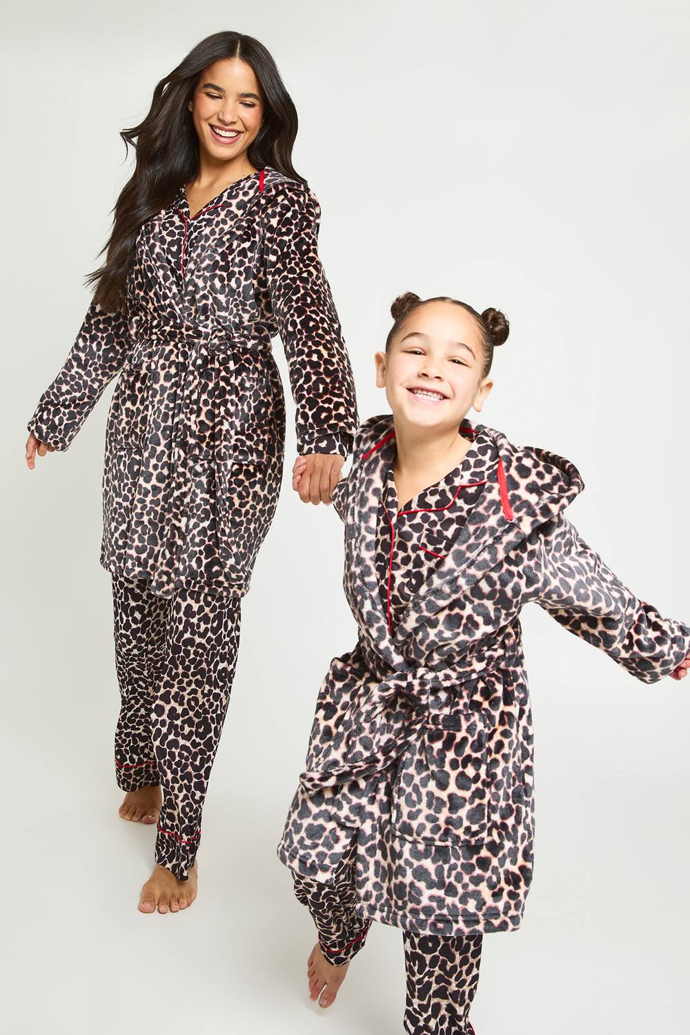 boohoo Women's Matching Family Leopard Print Mini Dressing Gown by boohoo