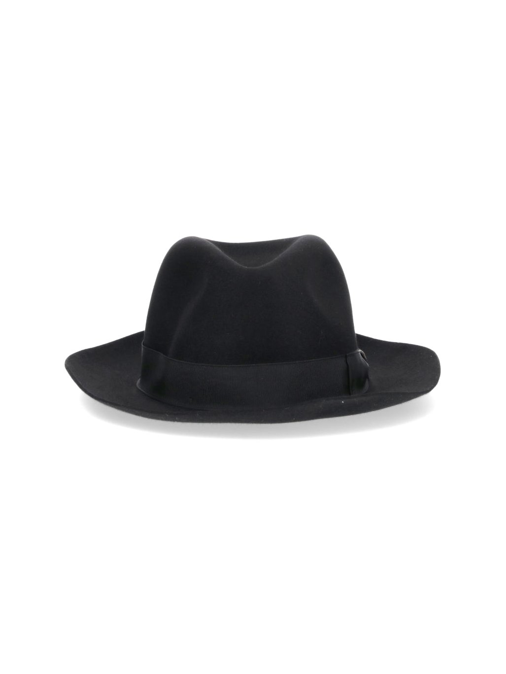 Borsalino 11 Felted Wool Fedora — Black by Borsalino