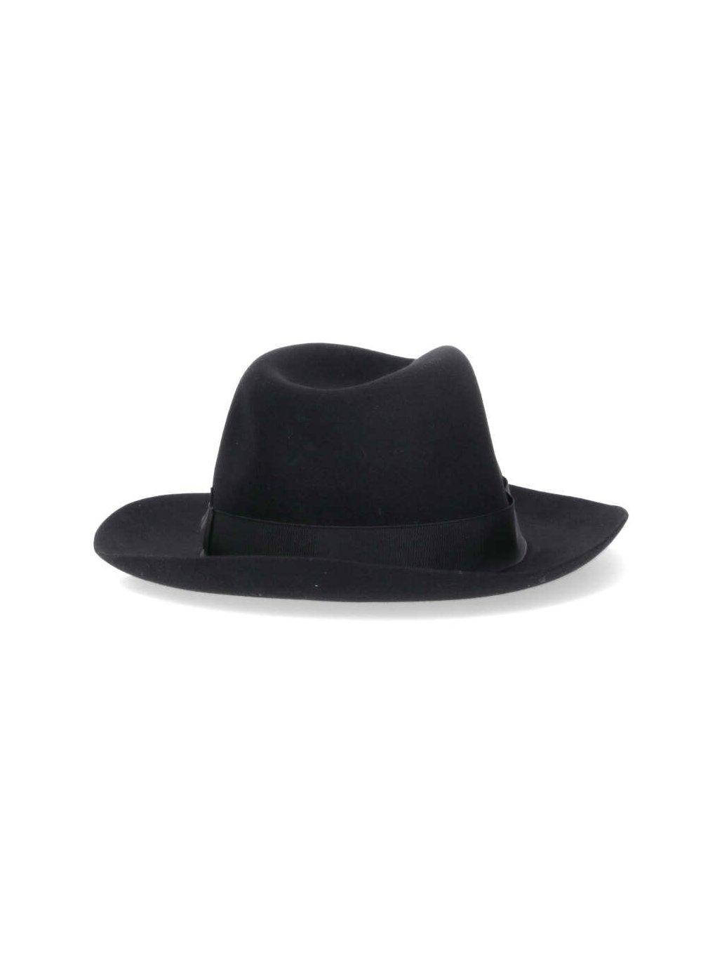 Borsalino 11 Felted Wool Fedora — Black, view 2