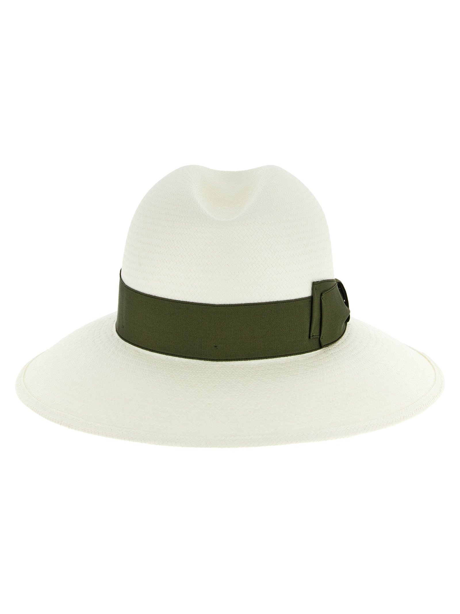 Borsalino BO333353BM Bicolor Hemp Fedora — White, view 3