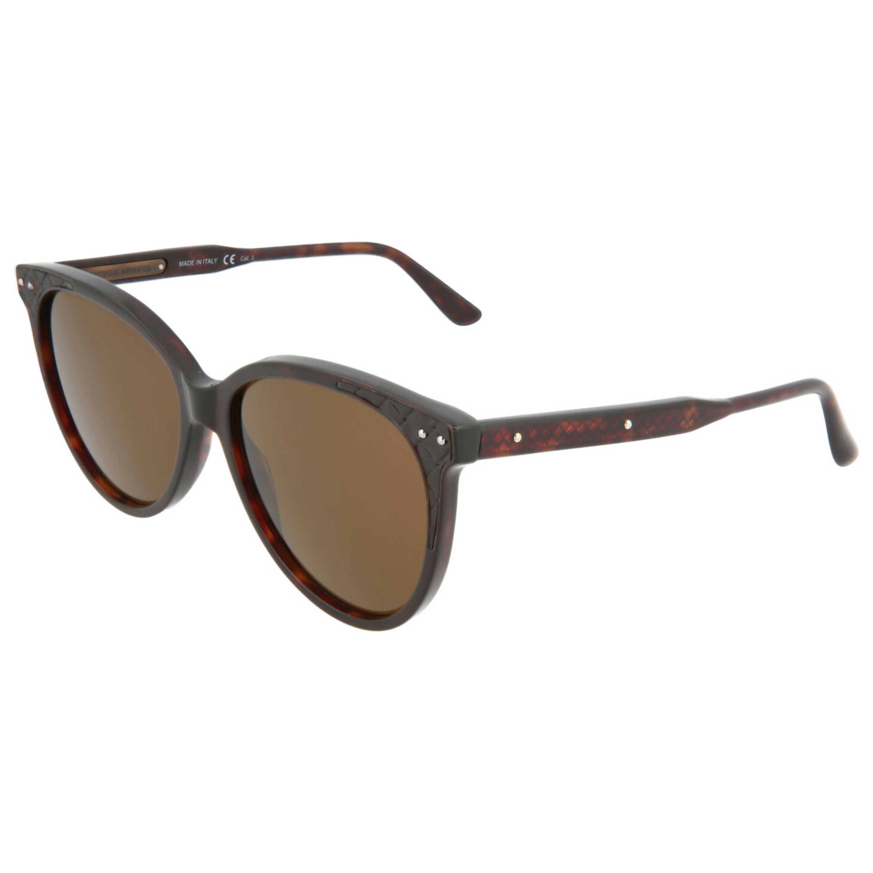 Bottega Veneta BV0119S30001112004 Dark Havana Sunglasses — Brown by Bottega Veneta