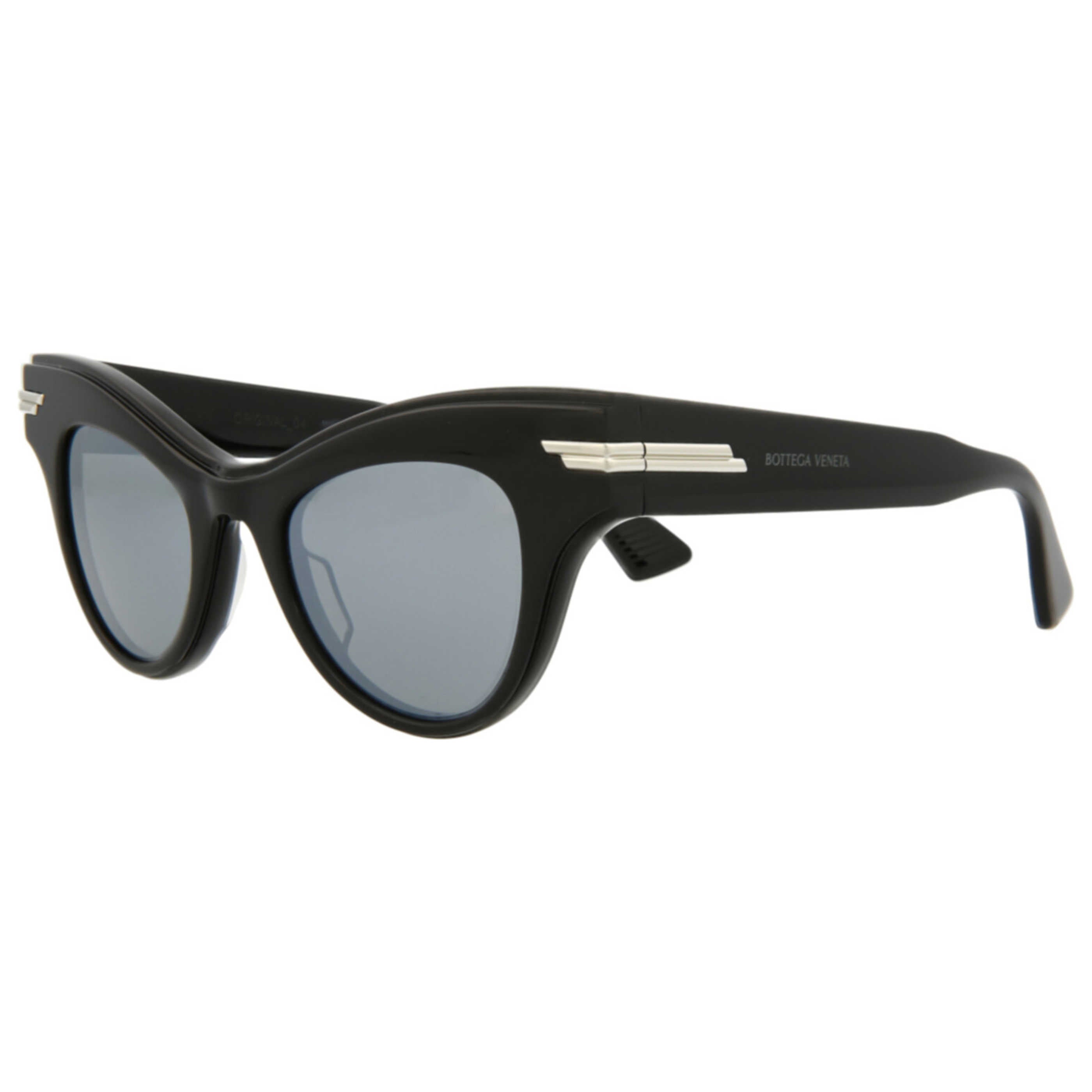 Bottega Veneta BV1004S30007851006 Black Cat-Eye Sunglasses — Black by Bottega Veneta