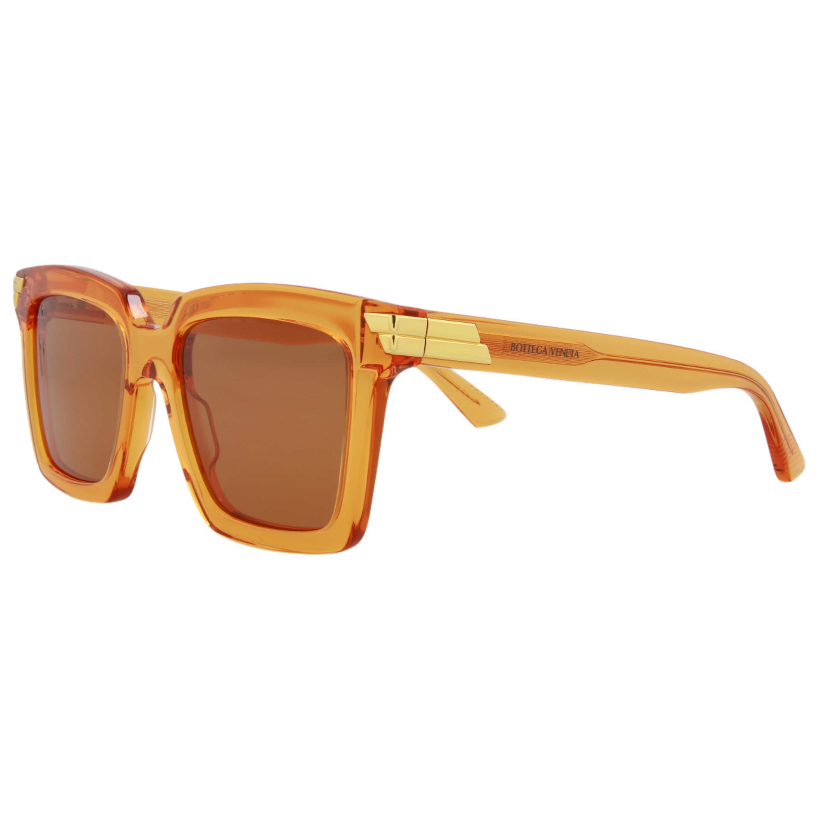 Bottega Veneta BV1005S30008310004 Square-Frame Sunglasses — Orange by Bottega Veneta