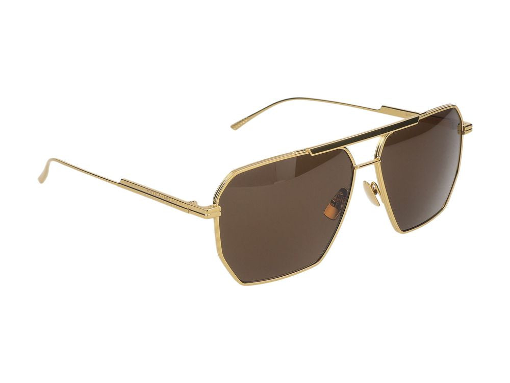 Bottega Veneta BV1012S Sunglasses — Gold, view 3