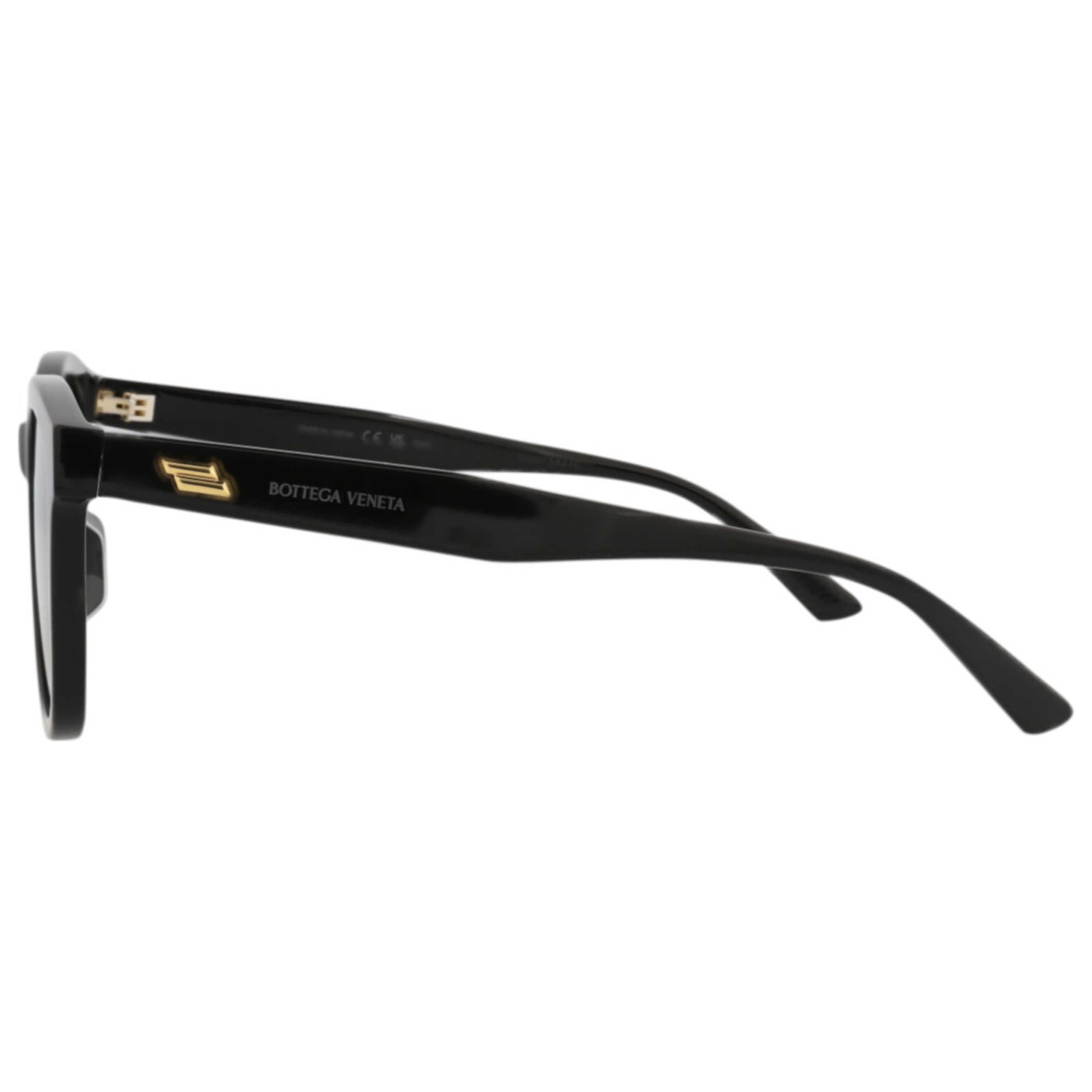 Bottega Veneta BV1080SK30009237001 Square Acetate Sunglasses — Black, view 2