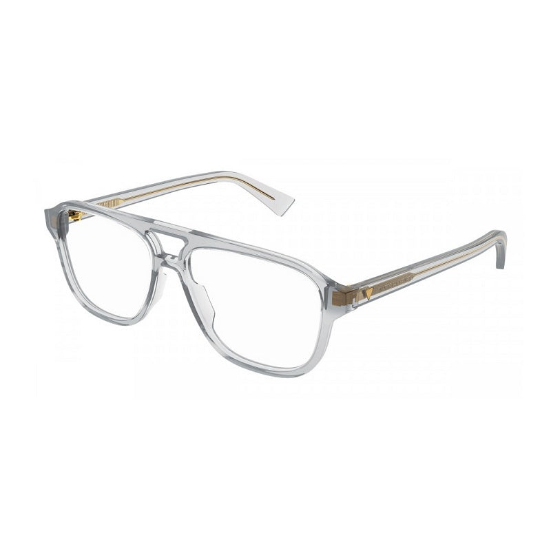 Bottega Veneta BV1294O004 Aviator Full Rim Eyeglasses — Gray by Bottega Veneta