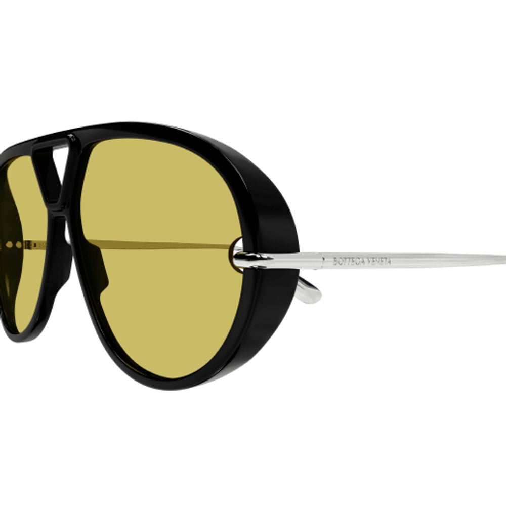 Bottega Veneta Eyewear 769232V2Q30 Pilot-Frame Sunglasses — Black, view 3