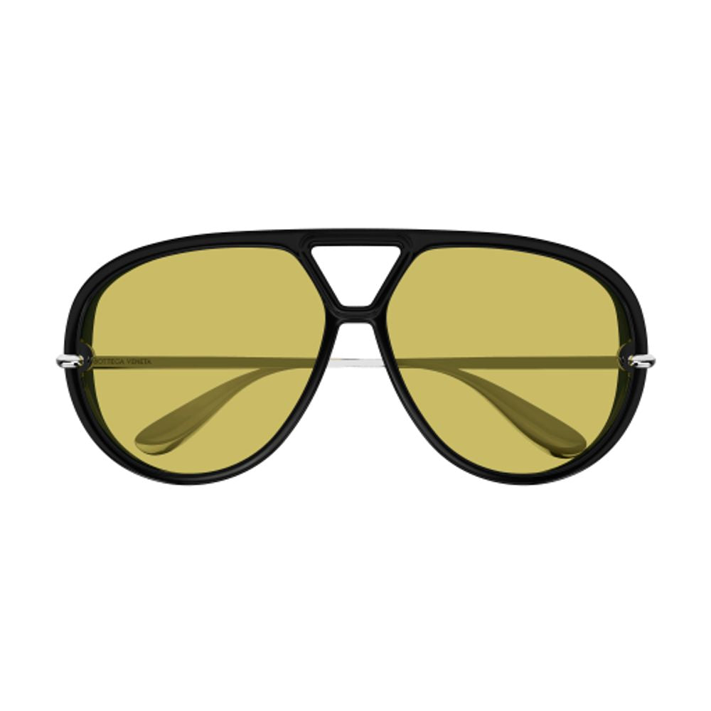 Bottega Veneta Eyewear BV1274S Aviator Sunglasses — Black by Bottega Veneta Eyewear
