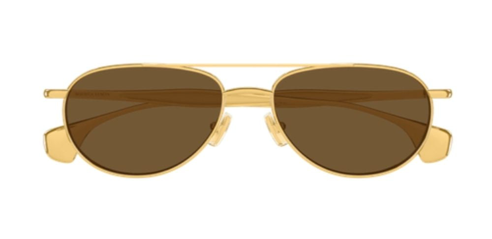 Bottega Veneta Eyewear BV1419S Sunglasses — Gold by Bottega Veneta Eyewear