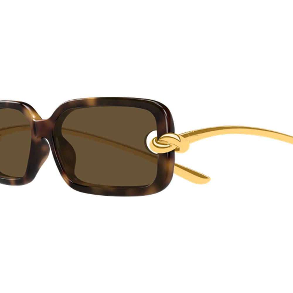 Bottega Veneta Eyewear BV1439S Sunglasses — Brown, view 3