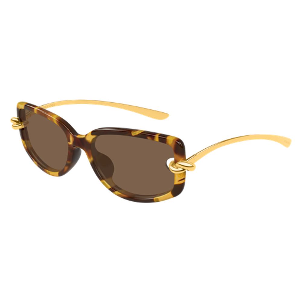 Bottega Veneta Eyewear BV1440SA Sunglasses — Tortoiseshell, view 2