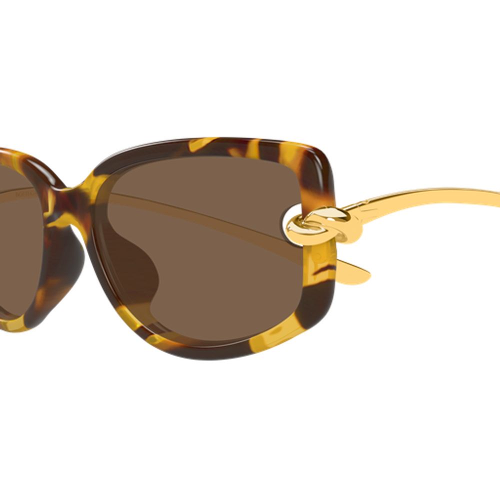 Bottega Veneta Eyewear BV1440SA Sunglasses — Tortoiseshell, view 3