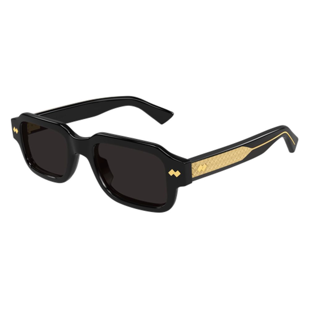 Bottega Veneta Eyewear BV1442S Rectangular Frame Sunglasses — Black, view 2