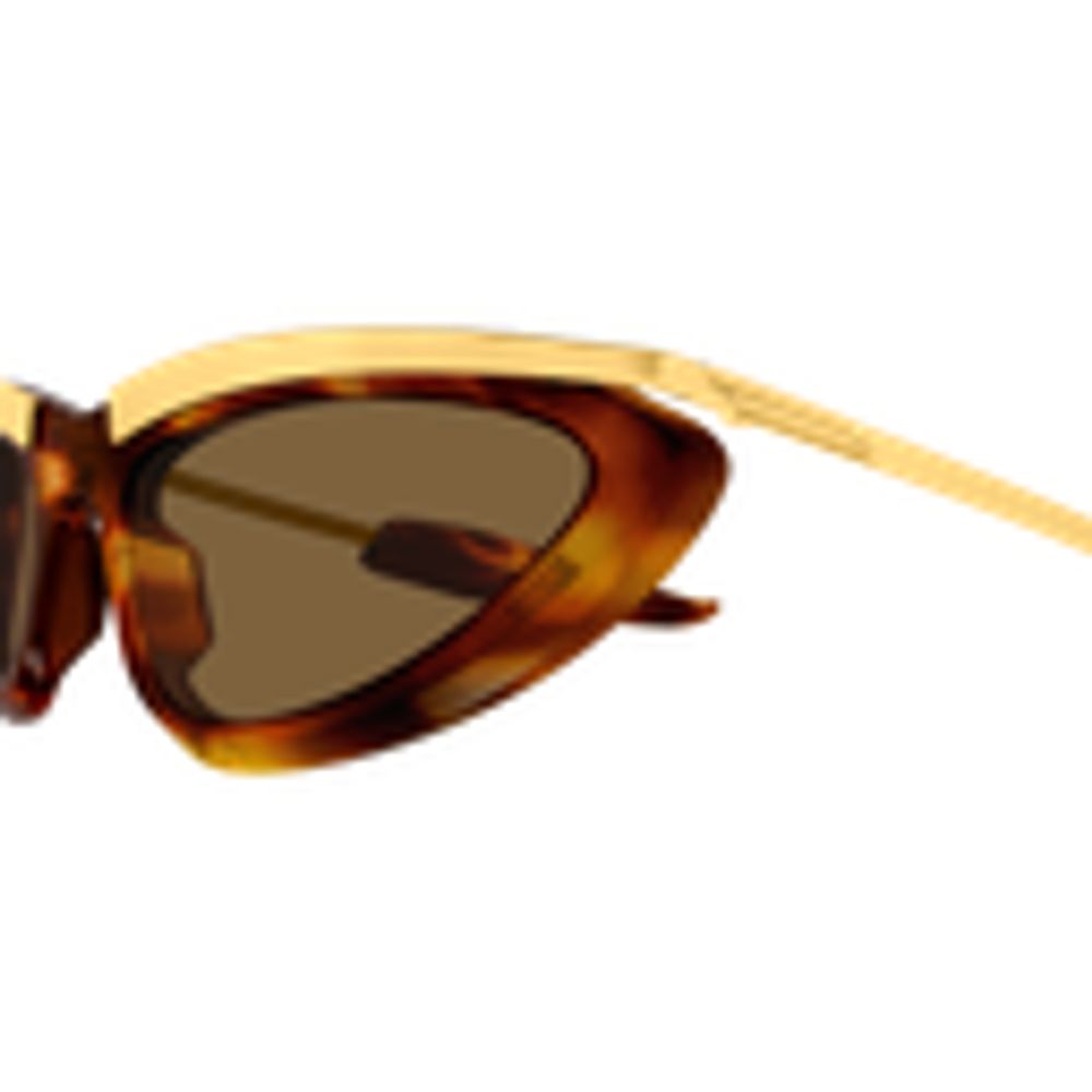 Bottega Veneta Eyewear BV1477S Sunglasses — Brown, view 3