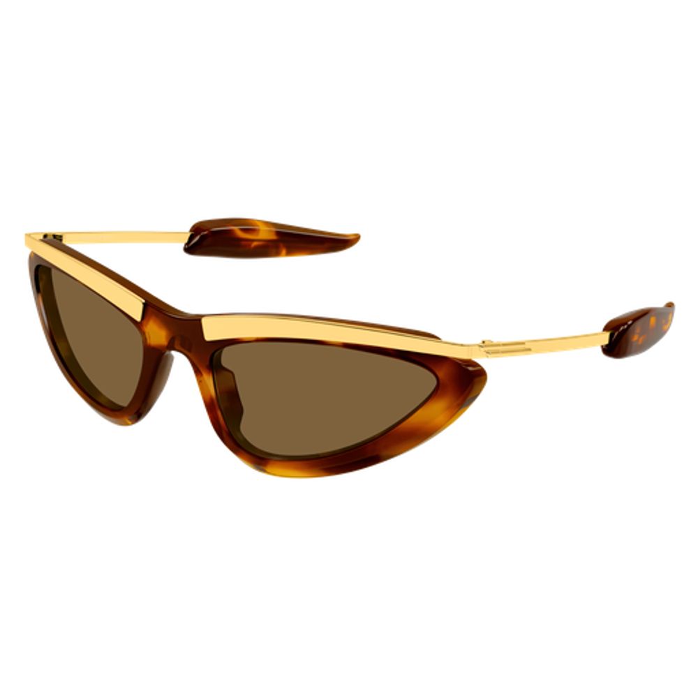 Bottega Veneta Eyewear BV1477S Sunglasses — Brown, view 2
