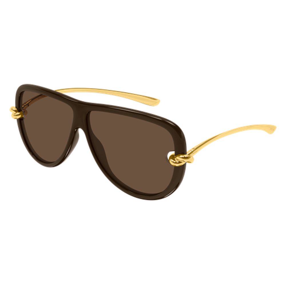 Bottega Veneta Eyewear BV1513S Sunglasses — Brown, view 2