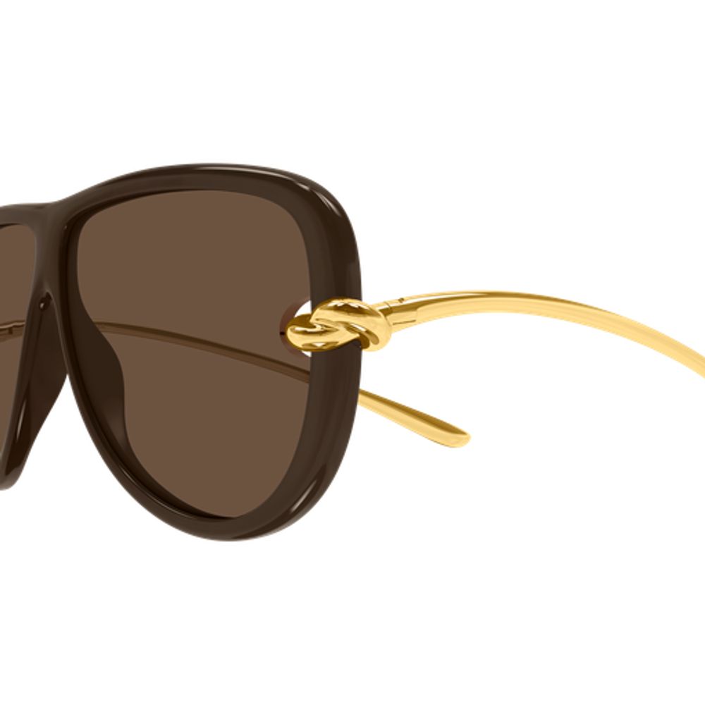 Bottega Veneta Eyewear BV1513S Sunglasses — Brown, view 3
