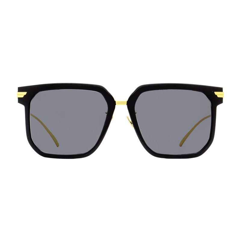 Bottega Veneta Square Full-Rim Sunglasses — Black by Bottega Veneta