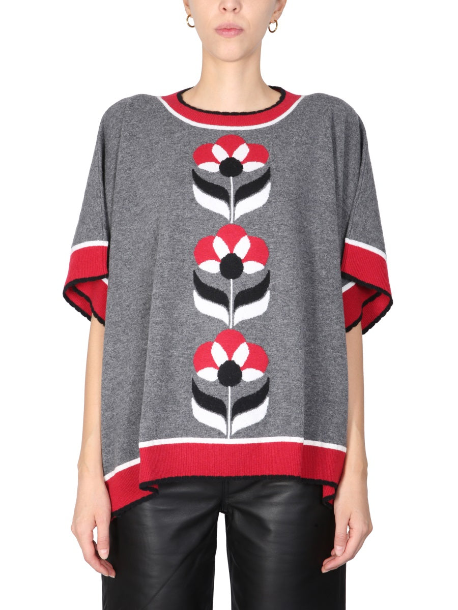 Boutique Moschino Wool and Cashmere Blend Sweater — Grey by Boutique Moschino