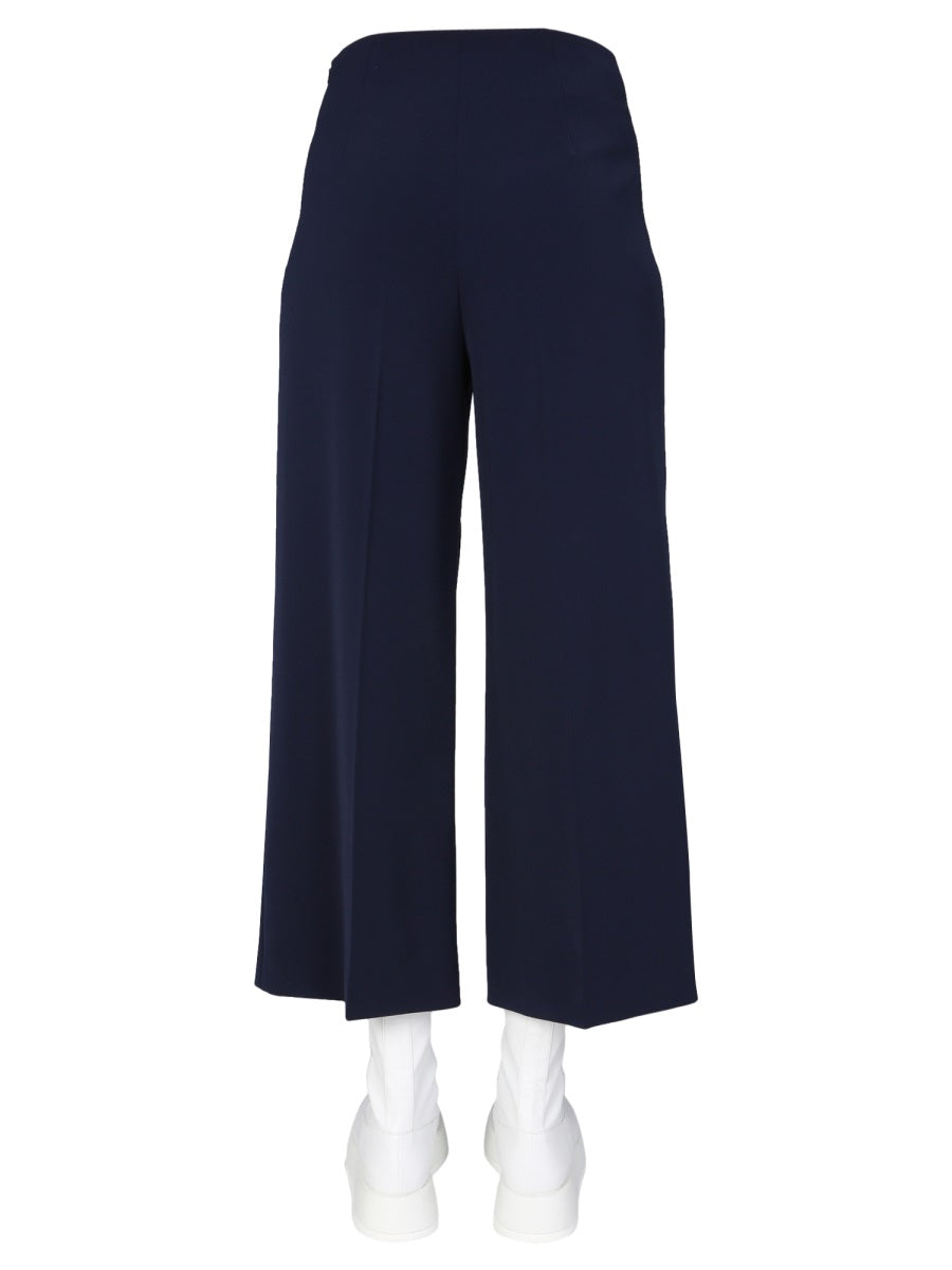 Boutique Moschino Wide Leg Trousers — Blue, view 4